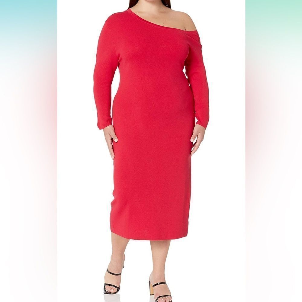 The Drop Elegant Red Midi Dress XL